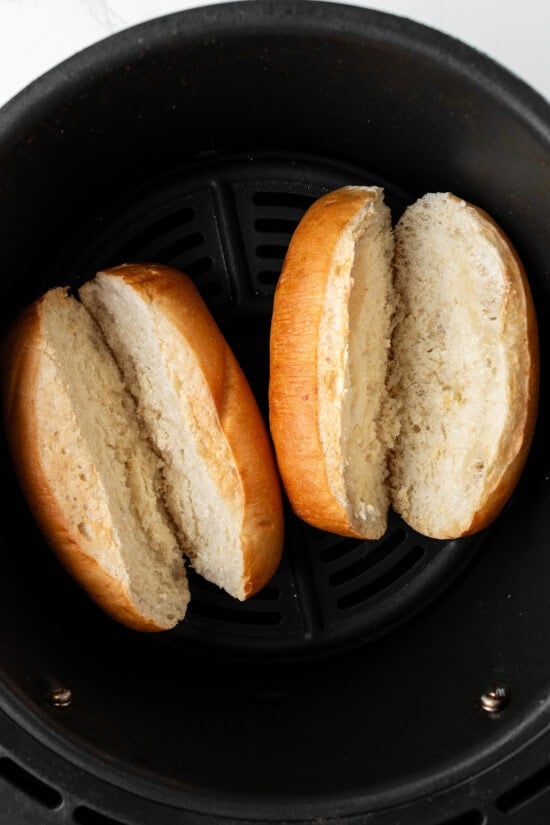 toast the rolls