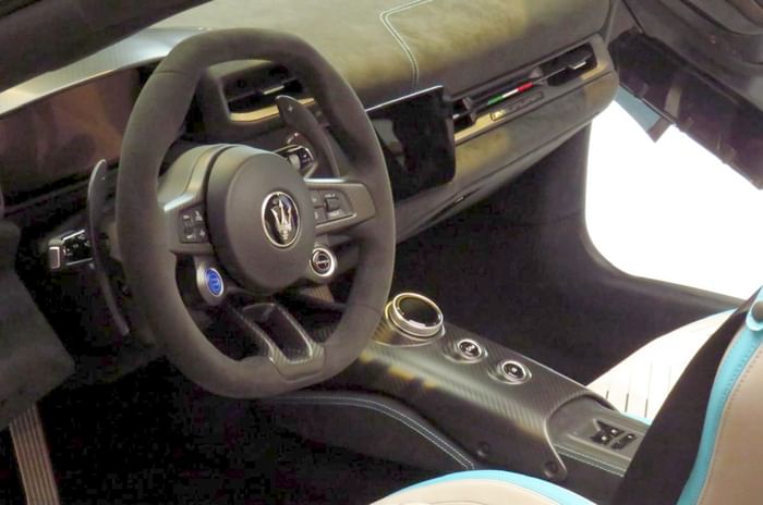 Maserati MCPura interior India Maserati MCPura interior India