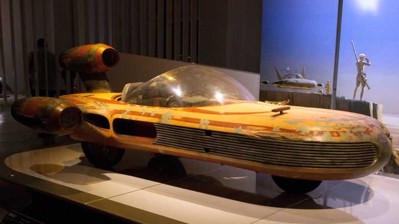 Landspeeder on display at the Peterson Automotive Museum in Los Angeles.