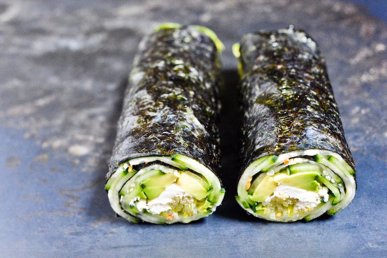 Cucumber and Avocado Quick Nori Roll Recipe