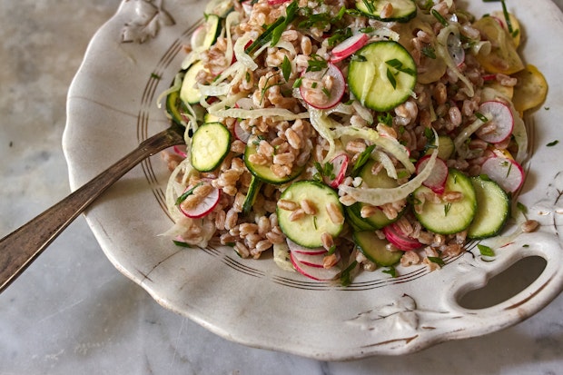 Farro Salad with Buttermilk Dressing